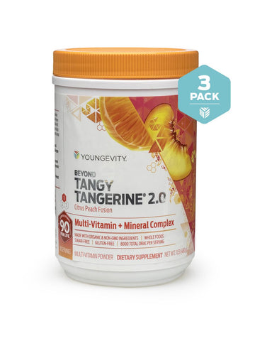 Beyond Tangy Tangerine 2.0 - Citrus Peach Fusion - 480g Canisters - 3 Pack