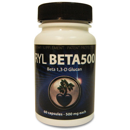 RYL Beta500  Beta 1, 3-D Glucan 60 caps 500 mg each